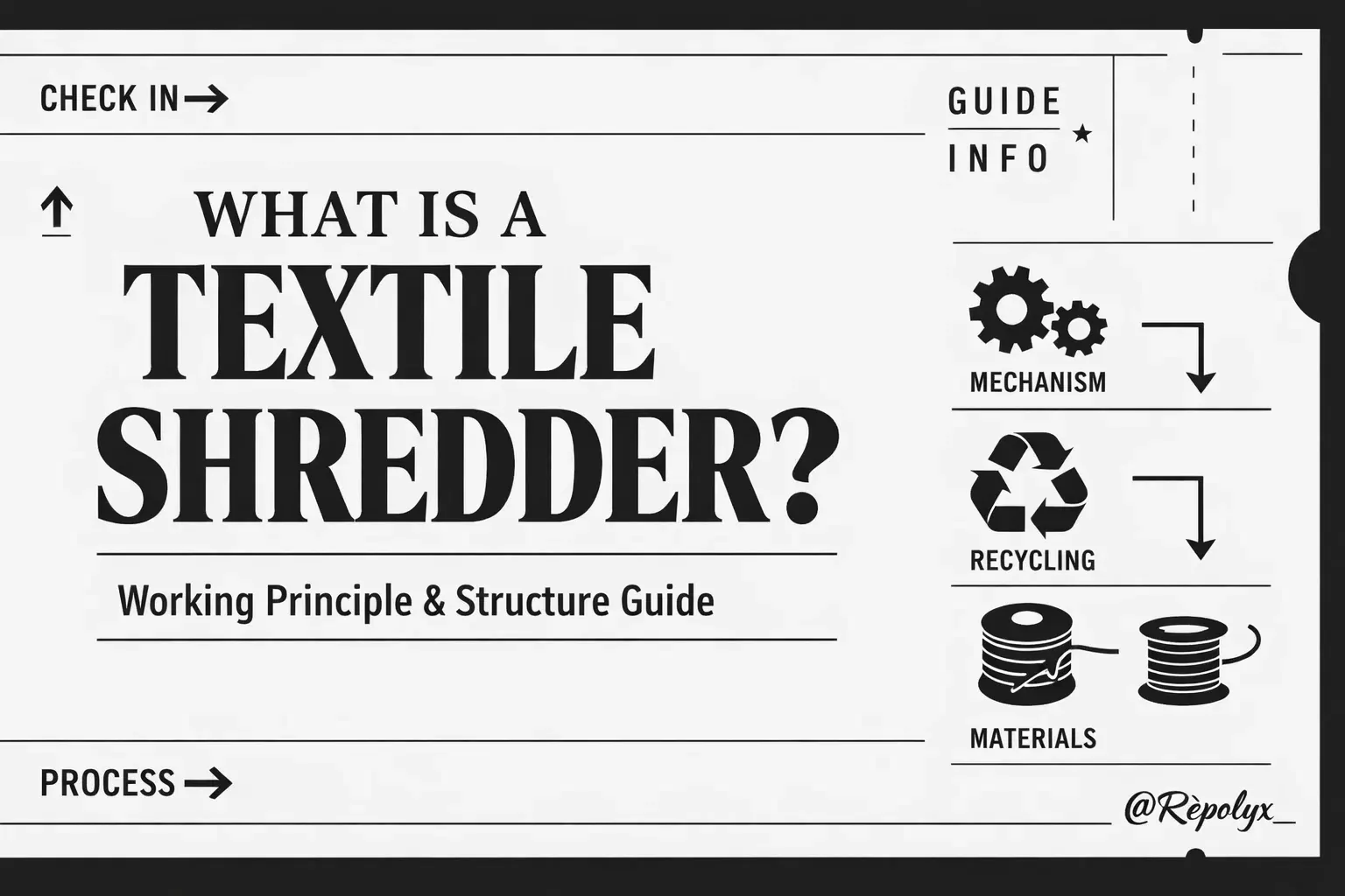 Industrial textile shredder processing fabric waste